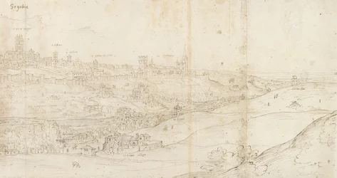 東からのセゴビアのパノラマビュー、c1560-1570