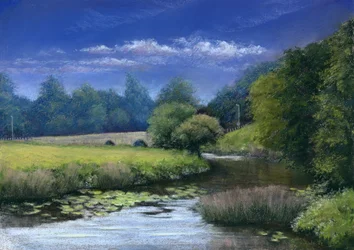 Quiet Flows the Stour, 2006 （パステル・紙
