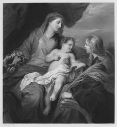 聖カトリーヌの結婚」（ロイヤル・コレクションの絵より）（彫刻作品