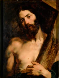 十字架を背負うキリスト像 アントニー・ヴァン・ダイク（1599-1641）による絵画 1619年 約 Sun.65x50 cm Genes, Galleria di Palazzo Rosso