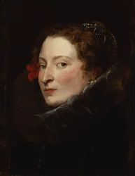 Marchesa Elena Grimaldi-Cattaneo、c.1622-23（キャンバスに油彩）