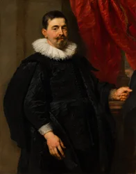 『ある男性の肖像』、おそらくピーター・ファン・ヘッケ（1591-1645）作