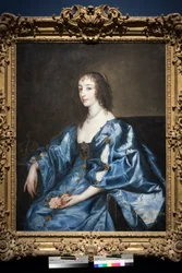 イギリスのヘンリエッタマリア女王、c.1636-38（帆布に油彩）