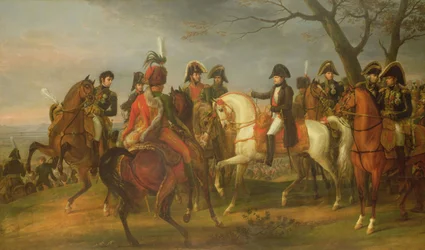 ナポレオン（1769-1821）1805年12月2日、オーステルリッツの戦いの前に命令を与える1808