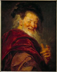 デモクリット（紀元前460年～370年）の肖像 ギリシャの哲学者アントワーヌ・コイペル（1661-1722）による絵画