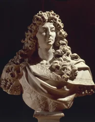 フランスのルイ14世の胸像（彫刻