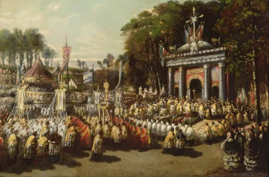 聖餐式の行列、1855