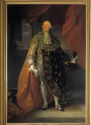 オルレアン公ルイ・フィリップ2世ジョセフ（1747-1793）の全身像（フィリップ・エガリテと呼ばれる）、聖霊降臨祭の大礼服を着た肖像画 アントワーヌ・フランソワ（アントワーヌ・フランソワ）・カレ（1741-1823）作