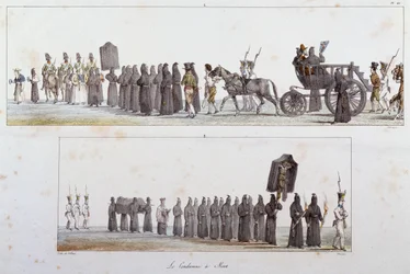 死刑を宣告されたアントワーヌ・ジャン・バティスト・トマ（1791-1834）水彩画