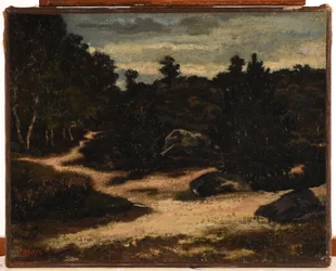 フランス語：Chemin sableux en forêt de Fontainebleau（フォンテーヌブローの森のサブレ通り
