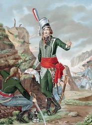 Francois Severin Marceau-Desgraviers (1769-1896) フランス革命軍兵士： ラ・ヴァンデ共和国軍： フルルス、マインツ、マンハイム、コブレンツで戦う。アルテンキルヒェンで致命傷を負う。クロモリトグラフ