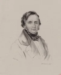 ピアニストで作曲家のヨーゼフ・バーナード・ウォエツの肖像 1783-1878年、c. 1830年。