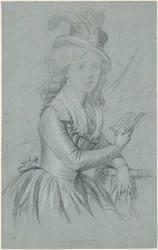 女優マリー・マグダレーネ・シャルロッテ・アッカーマン（1757-1775）の肖像画