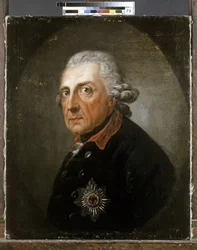 プロイセン王フリードリヒ2世（1712-1786）。