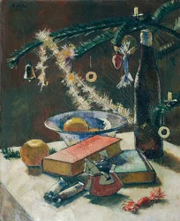 クリスマスツリーの下の静物
