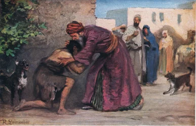 ジョンウィンストンカンパニー発行の聖書の物語「ハルバートの物語」の放蕩息子、1932年