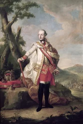 1765年頃、神聖ローマ皇帝、ハブスブールロレーヌのジョセフ2世（1741-90年）の全身像