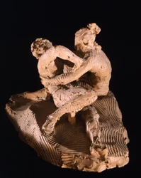 アントニオ・カノーヴァ（1757-1822）作「キューピッドとプシュケ」、クレイモデル