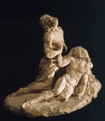 アントニオ・カノーヴァ（1757-1822）作「キリストの嘆き」、粘土モデル、細部