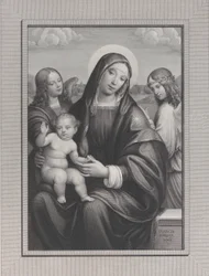 聖母子と天使、1822-88年。