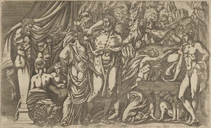 女性に扮したヘラクレス、1540-45。