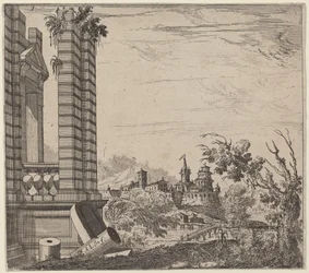 廃墟のある風景