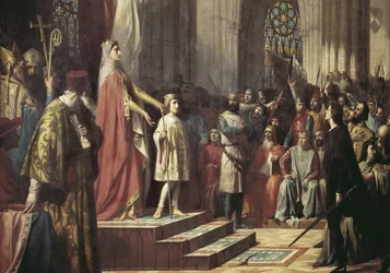 Maria de Molina esittelee poikansa Valladolid Cortesille. 1863 (öljy kankaalle)