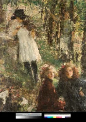 Les reflets（反射） Antonio Mancini（1852-1930）の絵画 1920年 個人蔵