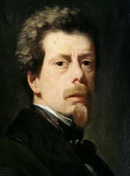 画家の自画像。アントニオ・マリア・エスキベル・イ・スアレス・デ・ウルビーナ（1806-1857）の絵画、1856年頃 油彩・キャンバス マドリード、プラド美術館蔵