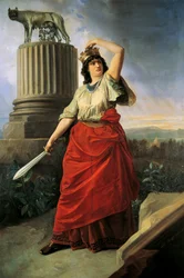 イタリア統一の寓話、アントニオ・ムッツィ (1815-1894) 作