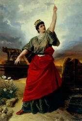 イタリア統一の寓話、アントニオ・ムッツィ (1815-1894) 作