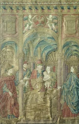 聖ヨハネ・バプティストの割礼 アントニオ・デル・ポライウォロ（1431年頃～1498年頃）作 刺繍入り法衣