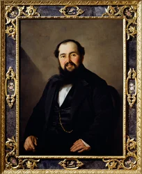 ジュゼッペ・ヴィーティ（1816-1860）の肖像 アントニオ・プッチネッリ（1822-1897）の絵