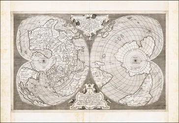 アントニオ・サラマンカによる二重紐状世界地図