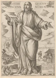 キリスト 天にいる私たちの父よ、あなたの御名を讃えます (オブジェクトのタイトル) Christ, Mary en de apostle (シリーズタイトル)