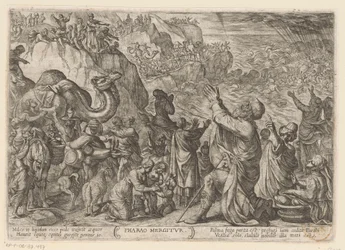 エジプト人は紅海で溺れる Pharaoh mergitur (オブジェクトのタイトル) 旧約聖書の戦闘シーン（シリーズタイトル）