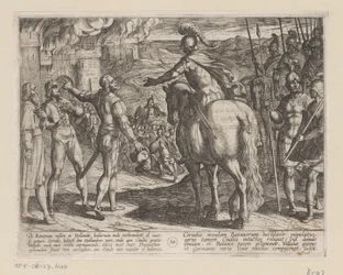 ローマ人がオランダの田園地帯を燃やす ローマ人に対するバタヴィア戦争 (シリーズタイトル) Batavorum cum Romanis Bellum (シリーズタイトル)