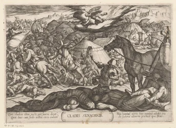 死の天使がセナケリブの軍隊を打ち負かす Clades Senachrib (オブジェクトのタイトル) 旧約聖書の戦闘シーン（シリーズタイトル）