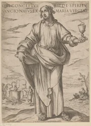 聖ヨハネの 聖母マリアから生まれた聖霊から生まれたのは誰ですか（オブジェクトのタイトル） Christ, Mary en de apostle (シリーズタイトル)