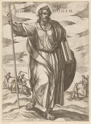 De heilige ユダ・タデウス 肉の復活 (オブジェクトのタイトル) Christ, Mary en de apostle (シリーズタイトル)