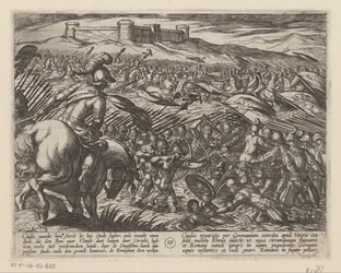 Julius Civilis は、堤防の助けを借りて土地を氾濫させます ローマ人に対するバタヴィア戦争 (シリーズタイトル) Batavorum cum Romanis Bellum (シリーズタイトル)