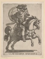 馬に乗ったウェスパシアヌス帝 馬に乗った最初の 12 人のローマ皇帝 (シリーズ タイトル) XII caesares in equestri (シリーズ タイトル)