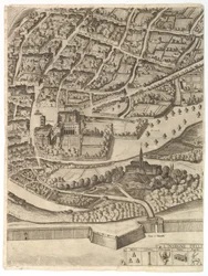 ローマ市の計画。サンパンクラツィオ左岸のパート11、1645。