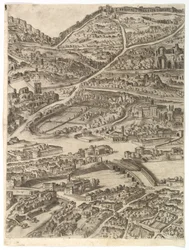 ローマ市の計画。パート5、カラカラ浴場、サンタサビナ、...のパート、1645