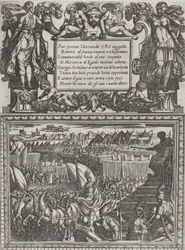 プレート 17: カント XVII への挿絵、トルカト タッソの「解放されたエルサレム...」より。 1590-1630。