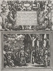 プレート 18: カント XVIII への挿絵、トルカト タッソの「Gerusalemme liberat...」より。 1590-1630。