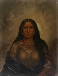 Chan-ku-wash-te-mine Good Road Woman, ca. 1887年。