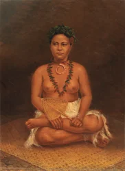 サモアの女性、カリフォルニア州。 1890年から1899年。