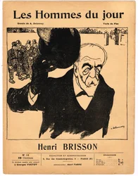 Les Hommes du jour "の表紙、風刺的なB＆W