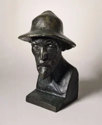 オーギュスト・ルノワールの胸像、c。 1907年（帆布に油彩）